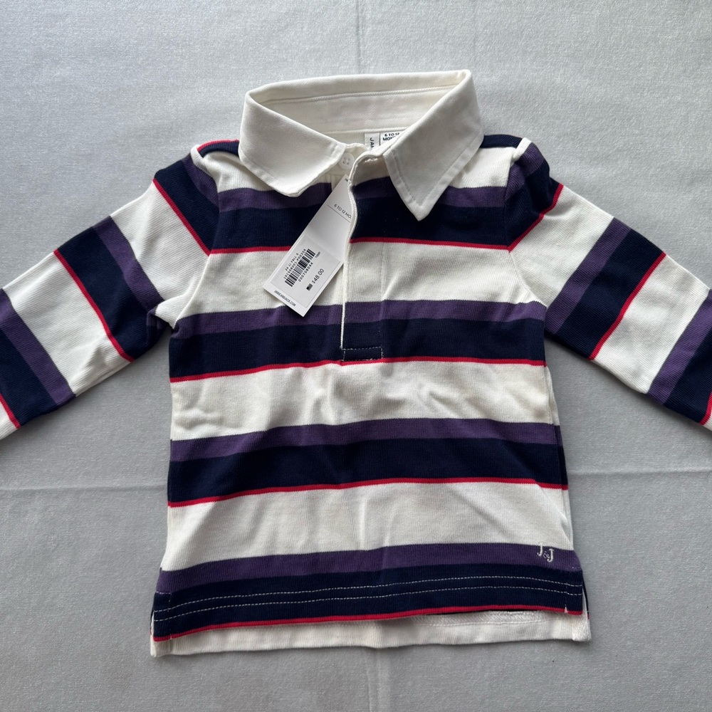 Janie and Jack Multicolor Striped Polo